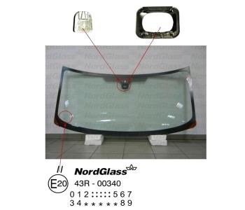 Челно стъкло NordGlass за FORD TRANSIT товарен от 2006 до 2014