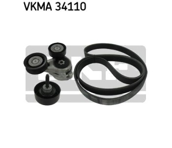 Комплект пистов ремък SKF VKMA 34110 за FORD C-MAX I (DM2) от 2007 до 2010