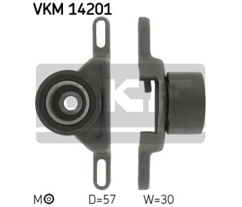 Обтяжна ролка, ангренаж SKF VKM 14201 за FORD SIERRA (GBC, GBG) хечбек от 1987 до 1993