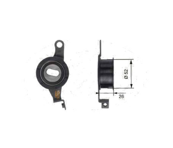 Обтяжна ролка, ангренаж GATES T41143 за FORD SIERRA (GBC, GBG) хечбек от 1987 до 1993