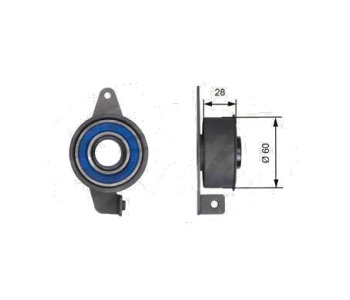 Обтяжна ролка, ангренаж GATES T41144 за FORD SIERRA (GBC, GBG) хечбек от 1987 до 1993