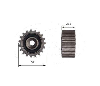 Паразитна/ водеща ролка, зъбен ремък GATES T42000 за FORD ESCORT (AVL) товарен от 1995 до 2001