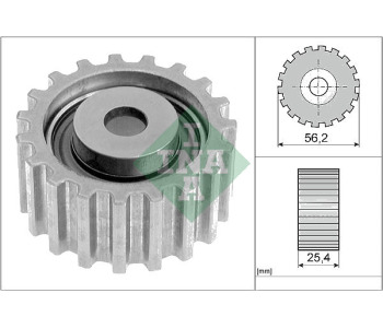 Паразитна/ водеща ролка, зъбен ремък INA 532 0018 10 за FORD SIERRA (GBG, GB4) седан от 1987 до 1993