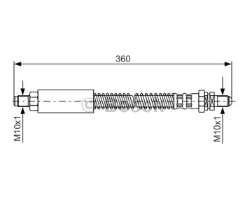 Спирачен маркуч BOSCH за FORD ESCORT VII (GAL, ANL) комби от 1995 до 1999