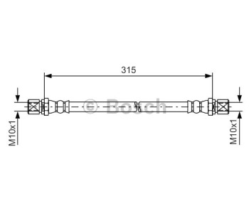 Спирачен маркуч BOSCH за FORD FIESTA I (GFBT) от 1976 до 1983