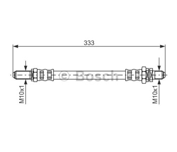 Спирачен маркуч BOSCH за FORD FIESTA (F3L, F5L) товарен от 1991 до 1996