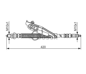 Спирачен маркуч BOSCH за FORD FIESTA IV (JA, JB) от 1995 до 2002