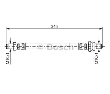 Спирачен маркуч BOSCH за FORD FIESTA IV (JA, JB) от 1995 до 2002