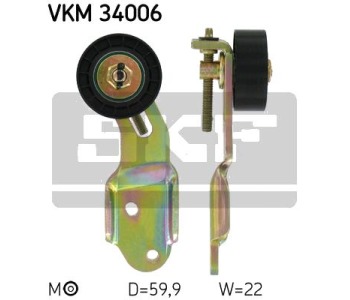 Обтящна ролка, пистов ремък SKF VKM 34006 за FORD FIESTA IV (JA, JB) от 1995 до 2002