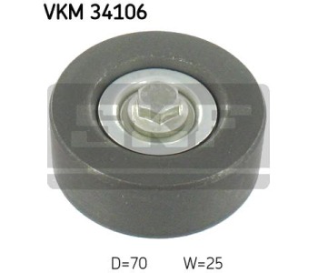Паразитна/ водеща ролка, пистов ремък SKF VKM 34106 за FORD TRANSIT CONNECT (P65, P70, P80) товарен от 2002 до 2013
