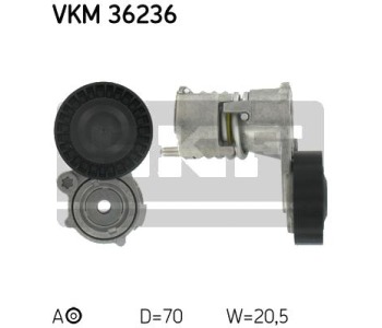 Обтящна ролка, пистов ремък SKF VKM 36236 за VOLVO C30 от 2006 до 2013
