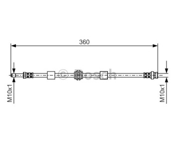 Спирачен маркуч BOSCH за FORD GALAXY (WGR) от 1995 до 2006