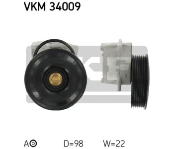 Обтящна ролка, пистов ремък SKF VKM 34009 за FORD PUMA (EC) от 1997 до 2002