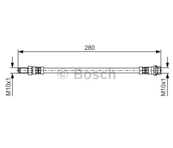 Спирачен маркуч BOSCH за FORD TRANSIT товарен от 2006 до 2014
