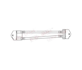 Спирачен маркуч, заден QUICK BRAKE за FORD TRANSIT (FA) товарен от 2000 до 2006