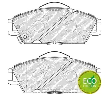 Комплект спирачни накладки FERODO PREMIER за HYUNDAI GETZ (TB) от 2002 до 2010