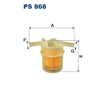 Горивен филтър FILTRON PS 868 за HONDA CIVIC IV (EE) комби от 1988 до 1995