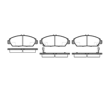 Комплект спирачни накладки ROADHOUSE за HONDA ACCORD V (CC, CD) седан от 1992 до 1997