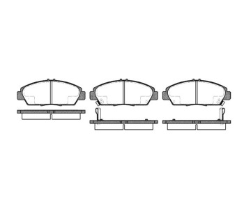 Комплект спирачни накладки ROADHOUSE за HONDA PRELUDE IV (BB) от 1991 до 1996