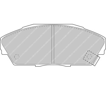 Комплект спирачни накладки FERODO RACING за HONDA INTEGRA (DC2, DC4) купе от 1993 до 2001