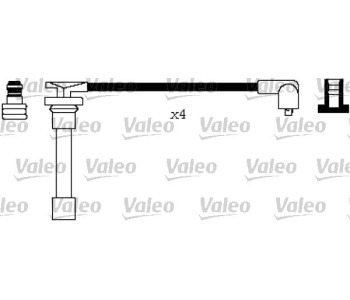 Комплект запалителни кабели VALEO за HONDA CIVIC V (EG, EH) седан от 1991 до 1995