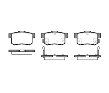 Комплект спирачни накладки ROADHOUSE за HONDA CIVIC IX (FB, FG) седан от 2011 до 2015