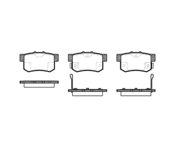 Комплект спирачни накладки ROADHOUSE за HONDA CIVIC VIII (FD, FA) седан от 2005 до 2011