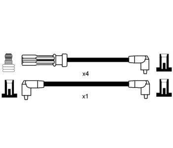 Комплект запалителни кабели NGK