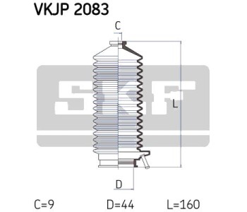 Комплект маншон, полуоска SKF за HONDA ACCORD V (CE, CF) европейски от 1995 до 1998