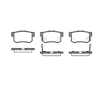Комплект спирачни накладки ROADHOUSE за HONDA CIVIC VIII (FD, FA) седан от 2005 до 2011