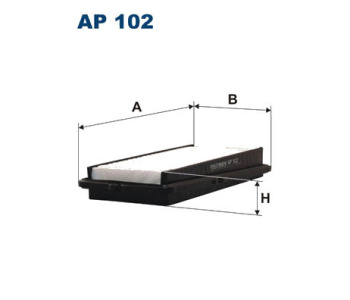 Въздушен филтър FILTRON AP 102 за HONDA ACCORD V (CE, CF) европейски от 1995 до 1998