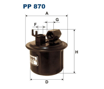 Горивен филтър FILTRON PP 870 за HONDA ACCORD IV (CB) комби от 1989 до 1993