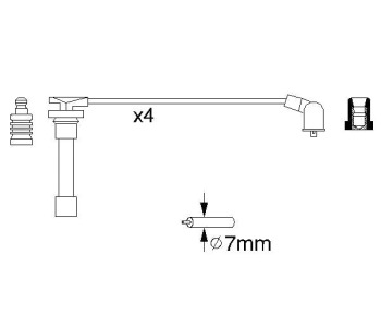 Комплект запалителни кабели BOSCH