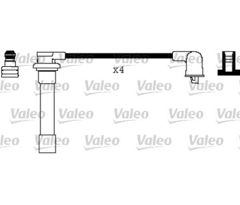 Комплект запалителни кабели VALEO за HONDA LOGO (GA) от 1999 до 2002