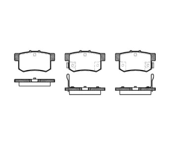 Комплект спирачни накладки ROADHOUSE за HONDA ACCORD VII (CL, CN) от 2003 до 2012