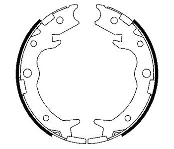 Комплект спирачни челюсти, ръчна спирачка DELPHI за HONDA ACCORD VII (CL, CN) от 2003 до 2012