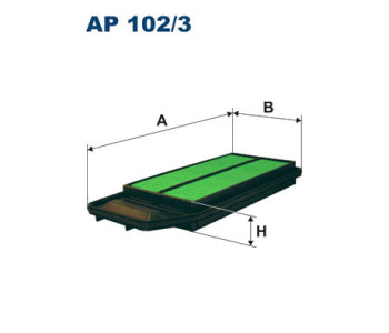 Въздушен филтър FILTRON AP 102/3 за HONDA ACCORD VII (CM, CN) комби от 2003 до 2008