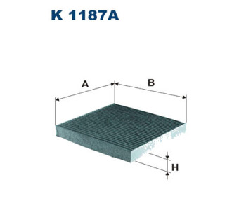 Филтър купе (поленов филтър) FILTRON K 1187A за HONDA CIVIC VIII (FN, FK) хечбек от 2005 до 2011