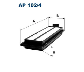 Въздушен филтър FILTRON AP 102/4 за HONDA ACCORD VII (CM, CN) комби от 2003 до 2008