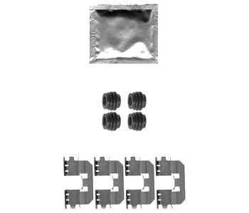 Комплект принадлежности дискови накладки DELPHI за HONDA ACCORD VIII (CW) комби от 2008 до 2012
