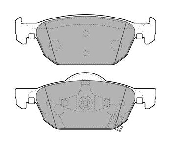Комплект спирачни накладки DELPHI за HONDA CIVIC IX (FB, FG) седан от 2011 до 2015