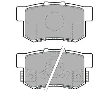 Комплект спирачни накладки DELPHI за HONDA CR-V II (RD) от 2001 до 2006