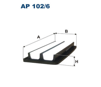Въздушен филтър FILTRON AP 102/6 за HONDA ACCORD VIII (CU) седан от 2008 до 2012