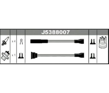 Комплект запалителни кабели NIPPARTS за SUZUKI SJ 413 (OS) от 1984 до 1991