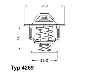 Термостат, охладителна течност 78°C WAHLER за HONDA LEGEND I (KA) купе от 1987 до 1991