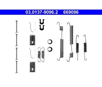 Комплект принадлежности, спирани челюсти ATE за HONDA CIVIC V (EG) хечбек от 1991 до 1995