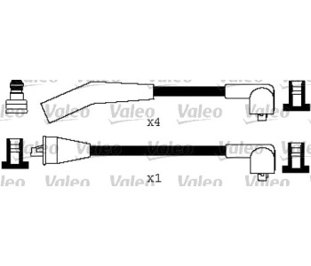 Комплект запалителни кабели VALEO за HONDA CIVIC III (AM, AK, AU) седан от 1983 до 1987