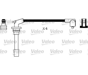Комплект запалителни кабели VALEO за HONDA CONCERTO (HW, MA) хечбек от 1989 до 1996