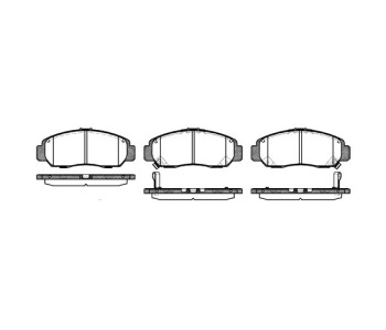 Комплект спирачни накладки ROADHOUSE за HONDA CIVIC IX (FB, FG) седан от 2011 до 2015