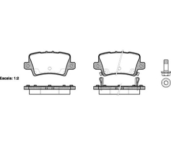 Комплект спирачни накладки ROADHOUSE за HONDA CIVIC IX (FK) хечбек от 2012 до 2015
